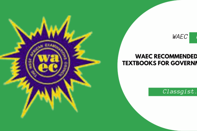 WAEC Recommended Textbooks for Government