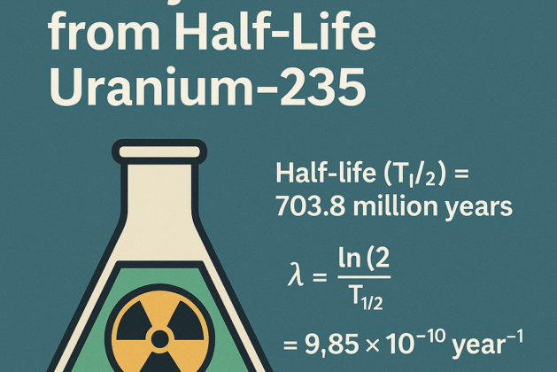 How to Calculate Decay Constant from Half-Life – Uranium-235